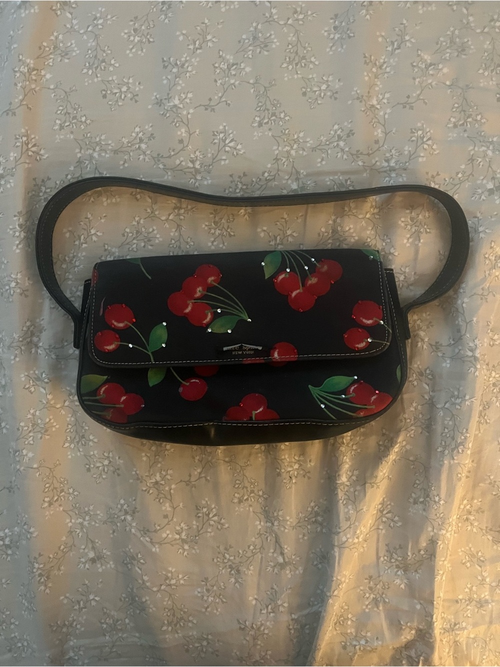 Black Cherry Print Women's Kate spade Shoulder Bag